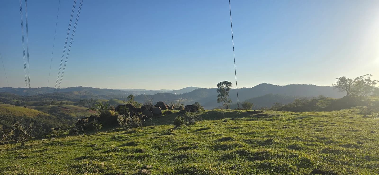 Paisagem observada durante o registro de campo